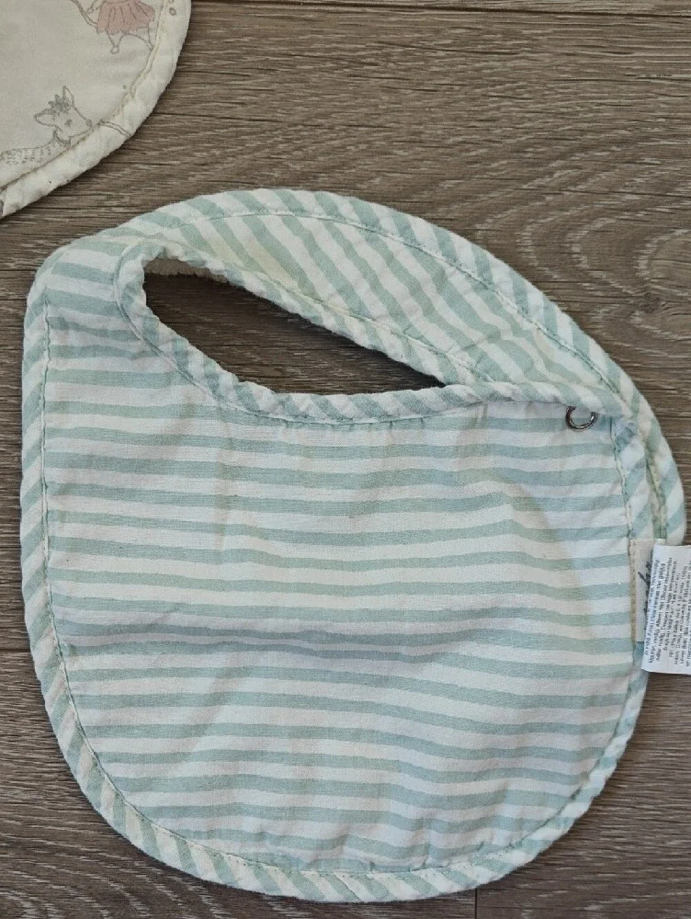 PEHR Soft Pastel Baby Bib Set 3 - Green and Cream